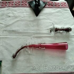 stare hutni barevne sklo vazy,misy,sklenice atd.