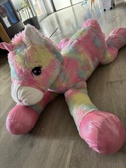 Velký plyšový jednorožec duhový
