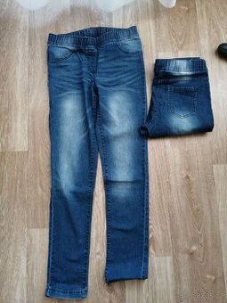 Dívčí džíny - džeginy 158 dvojčata Peperts