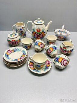 porcelán servis čajový kávový servis hrnek konvička