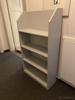 Skříň regál police 160 x 80 cm šedá
