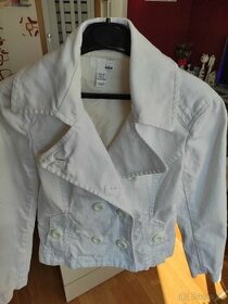 Bílé riflové sako/kabátek H&M vel. 38
