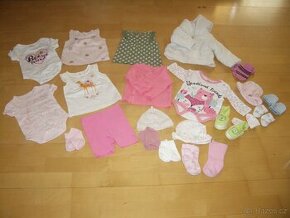 Komplet oblečení pro miminko holčičku vel.62 TOP stav - 1