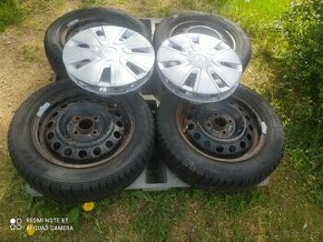 PLECHOVÉ DISKY KFZ 5215 - 4x100 + ZIMNÍ PNEU ROTEX 165/65/14 - 1