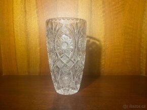 Střední broušená váza Bohemia Crystal I