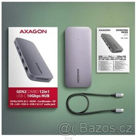 AXAGON HMC-12GM2, USB-C hub, slot na m.2 ssd