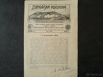 Záhorská kronika - časopis lidopisný, Týn u Lipníka 1908