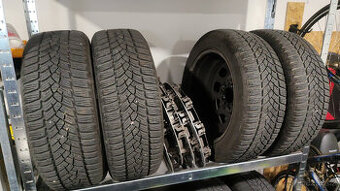 Ocelová kola 5x120 + zimní pneu Fulda 16" + BMW poklice