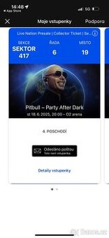Pitbull - listek - Praha O2