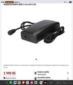 Elektrokolo nabíječka BMZ pro lithium-iontové baterie s nabí