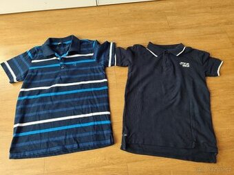 2x polotriko, tričko s límečkem 140