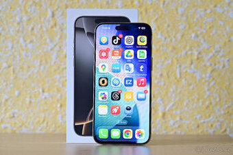 iPhone 16 Pro Max, 256GB, přírodní titan (výborný stav)
