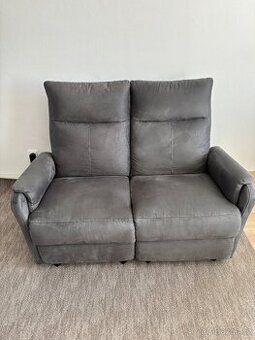 Pohovka ABILDSKOV polohovací šedá