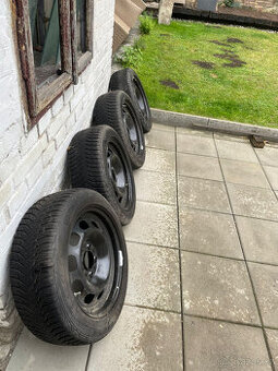 NOVÉ disky plech černý + Pneumatiky