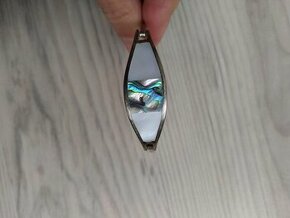 Náramek z mexické perleti zn. Mawina- nový