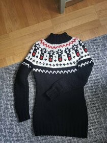 Veselý vánoční svetr se soby. Sobíci dámský, pánský, dívčí