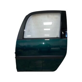 Levé zadní dveře zelená LF6N Škoda Roomster 5J facelift 2011