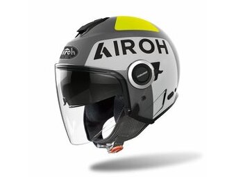 PŘILBA HELIOS UP, AIROH (MATNÁ ŠEDÁ) 2022