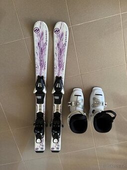 Dívčí lyže 90 cm + bílé přeskáče Atomic vel. 20