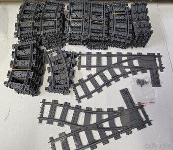 City koleje (náhrada) rovinky, zatáčky, vyhybky 74kusů