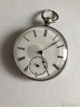 Stříbrné kapesni hodinky klíčovky