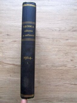 Sbírka zákonů a nařízení 1924, I., s leteckou mapou