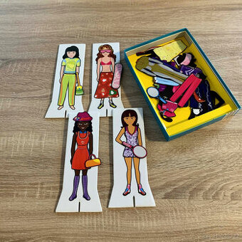Magnetické oblékání panenek – kreativní sada + 🎁 Dárek