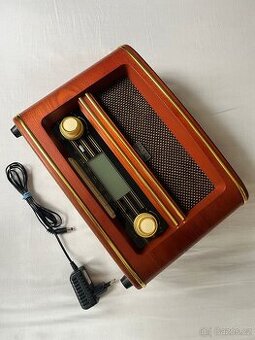 Retro rádio Adler Camry AD 1187 – digitální, dřevěný design