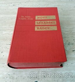 Nový lékařský rádce, starožitná lékařská kniha ze 20. let