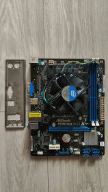 ASRock H61M-VG4 + Procesor Intel Pentium G2020 + chladič - 1