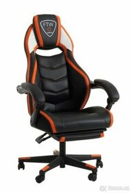 Herní židle černá/oranžová - 1