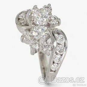 Krásný 14K prsten s diamanty 1,00ct - certifikát IGI