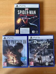 PS5 Hry - Final Fantasy 16, Demon’s Souls, Spider-Man Miles
