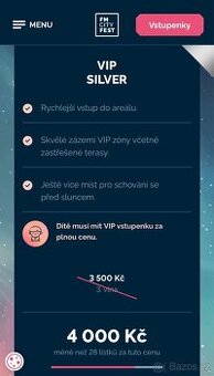 VIP lístky na FM City Fest
