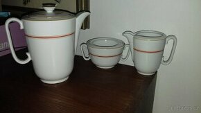 Konvice, mléčenka, cukřenka, šálek, Epiag, porcelán