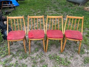4 x RETRO čalouněná židle - cena za všechny