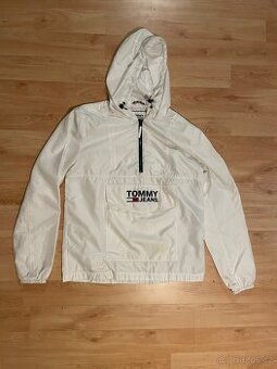 Tommy Jeans pánská bílá bunda Pop Over
