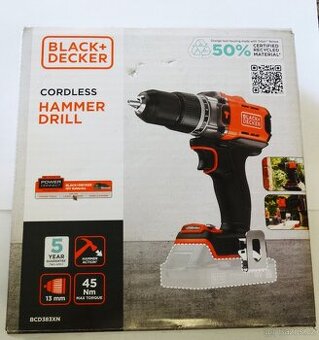 BLACK&DECKER Aku vrtací šroubovák s příklepem