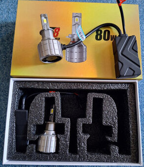 LED žárovky H3 - 12V 24V 80W