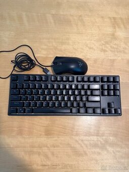 Mechanická klávesnice CZC + myš Razer DeathAdder Essential