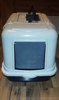 Krytý, kvalitní kočičí záchod (WC)+hračka zdarma