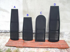 Mřížky k reprosoustavám TVM ARS, cena za vše 490Kč