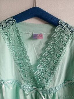 Bavlněná noční košile s krásnou krajkou, vel L