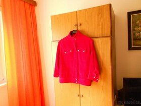 Bunda dámská červená z manchestru,vel. L