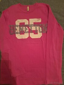 Růžové triko Benetton