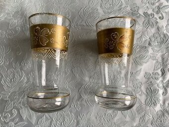 nádherné malované secesní skleničky