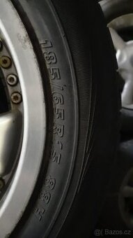 Hliníkové ráfky 15 s pneu