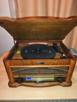 Retro přehrávač - CD, gramo, mgf, rádio