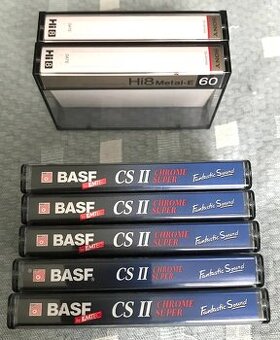 BASF SONY prázdná pouzdra na kazetové pásky