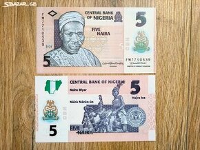 Nigérie - 5 naira - rok 2021 - polymer